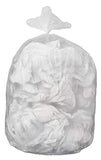 AmazonCommercial 55 Gallon Trash Bags, Garbage Bags, 1.2 MIL, Unscented, Clear, 50 Count