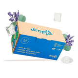 Dropps Stain & Odor Laundry Detergent | Lavender Eucalyptus, 64 Pods | Low-Waste Packaging | Works In All Machines - High Efficiency (HE) Compatible | Powered by Natural Plant-Based Ingredients