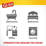 Glad Medium Drawstring Trash Bag with Clorox, 8 Gal, Lemon Fresh Bleach 80 Ct (Package May Vary)