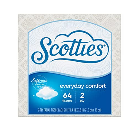 Scotties Everyday Comfort Facial Tissues, 64 Tissues per Box (Pack of 24)