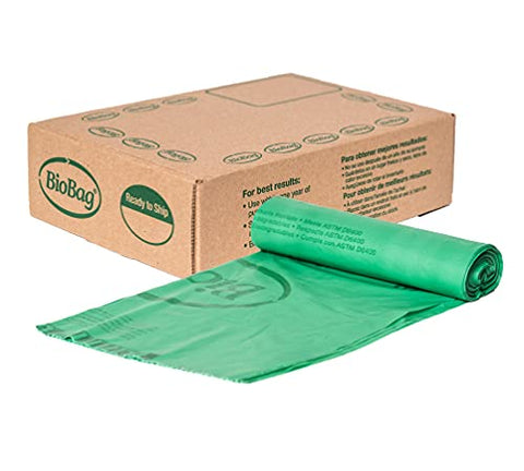 BioBag (USA), The Original Compostable Bag, 13 Gallon, 48 Total Count, 100% Certified Compostable Kitchen Food Scrap Bags, Kitchen Compost Trash Bin Compatible