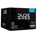 DUDE Wipes - Flushable Wipes - 8 Pack, 336 Wipes - Unscented Extra-Large Adult Wet Wipes - Vitamin-E & Aloe for at-Home Use - Septic and Sewer Safe