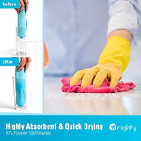 Orighty Microfiber Cleaning Cloths, Pack of 60, Highly Absorbent Cleaning Supplies, Lint Free Cloths for Multiple-use, Powerful Dust Removal Cleaning Rags for House, Kitchen, Car Care(12x12 inch)