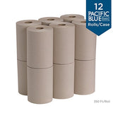 Georgia-Pacific Blue Basic Recycled Paper Towel Roll (Previously Branded Envision); Brown; 26401; 350 Feet Per Roll; 12 Rolls Per Case