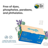 Dropps Stain & Odor Laundry Detergent | Lavender Eucalyptus, 64 Pods | Low-Waste Packaging | Works In All Machines - High Efficiency (HE) Compatible | Powered by Natural Plant-Based Ingredients