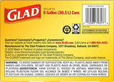 Glad Medium Drawstring Trash Bag with Clorox, 8 Gal, Lemon Fresh Bleach 80 Ct (Package May Vary)