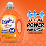 Amazon Brand - Presto! Concentrated Liquid Laundry Detergent, Fresh Scent, 110 Loads, 82.5 fl oz