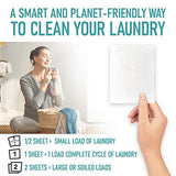 Eco Friendly Laundry Detergent Sheets (100 sheets 200 loads) - Plant based Free and Clear Strips for HE machine, travel, home clothes washing (Fresh Linen)