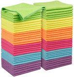Orighty Microfiber Cleaning Cloths, Pack of 60, Highly Absorbent Cleaning Supplies, Lint Free Cloths for Multiple-use, Powerful Dust Removal Cleaning Rags for House, Kitchen, Car Care(12x12 inch)