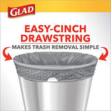 Glad Medium Drawstring Trash Bag with Clorox, 8 Gal, Lemon Fresh Bleach 80 Ct (Package May Vary)