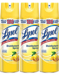 Lysol Disinfectant Spray, Lemon Breeze, 19 Ounce (Pack of 3)