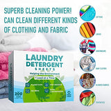 Eco Friendly Laundry Detergent Sheets (100 sheets 200 loads) - Plant based Free and Clear Strips for HE machine, travel, home clothes washing (Fresh Linen)