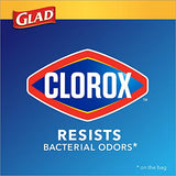 Glad Medium Drawstring Trash Bag with Clorox, 8 Gal, Lemon Fresh Bleach 80 Ct (Package May Vary)