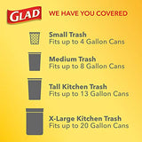 Glad Medium Drawstring Trash Bag with Clorox, 8 Gal, Lemon Fresh Bleach 80 Ct (Package May Vary)