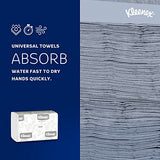 Kleenex® Multifold Paper Towels (02046), 1-Ply, 9.2" x 9.4" sheets, White, (150 Sheets/Pack, 8 Packs/Case, 1,200 Sheets/Case)