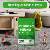 SUAVEC Pest Control Pouches, Rodent Repellent, Peppermint Mouse Repellent, Repel Rodents, Mouse, Mice, Rats, Ant, Roach, Moths & Other Pest, Indoor Mice Repellent, Mosquito Repellent- 8 Pouches